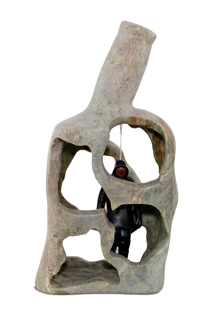 Bear and Man by Barnabus Arnasungaaq